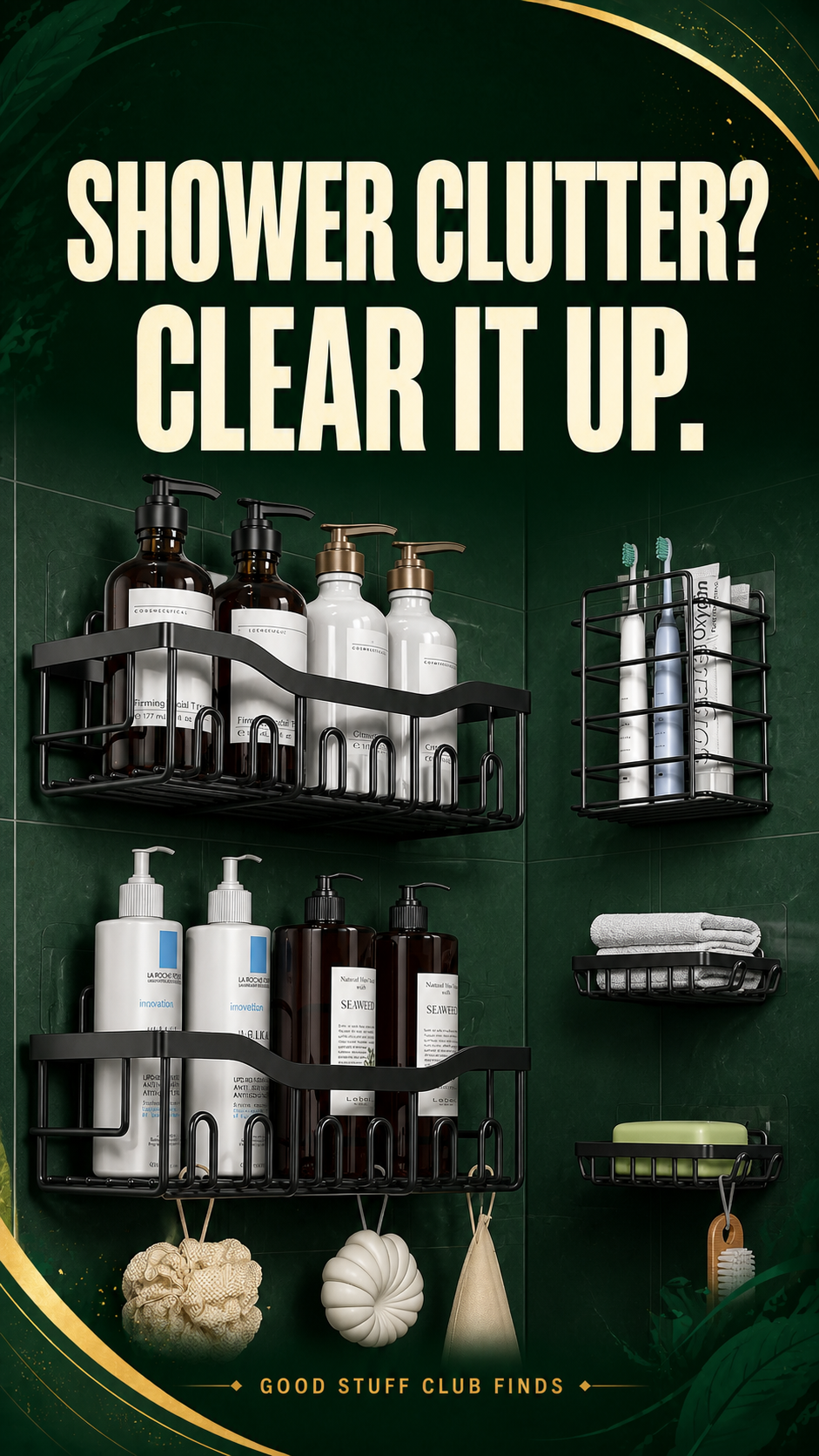 EUDELE Shower Caddy Set — advertisement cover