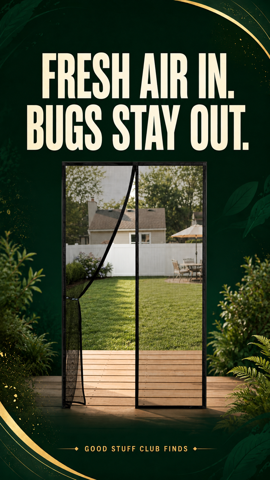 Flux Magnetic Screen Door — advertisement cover