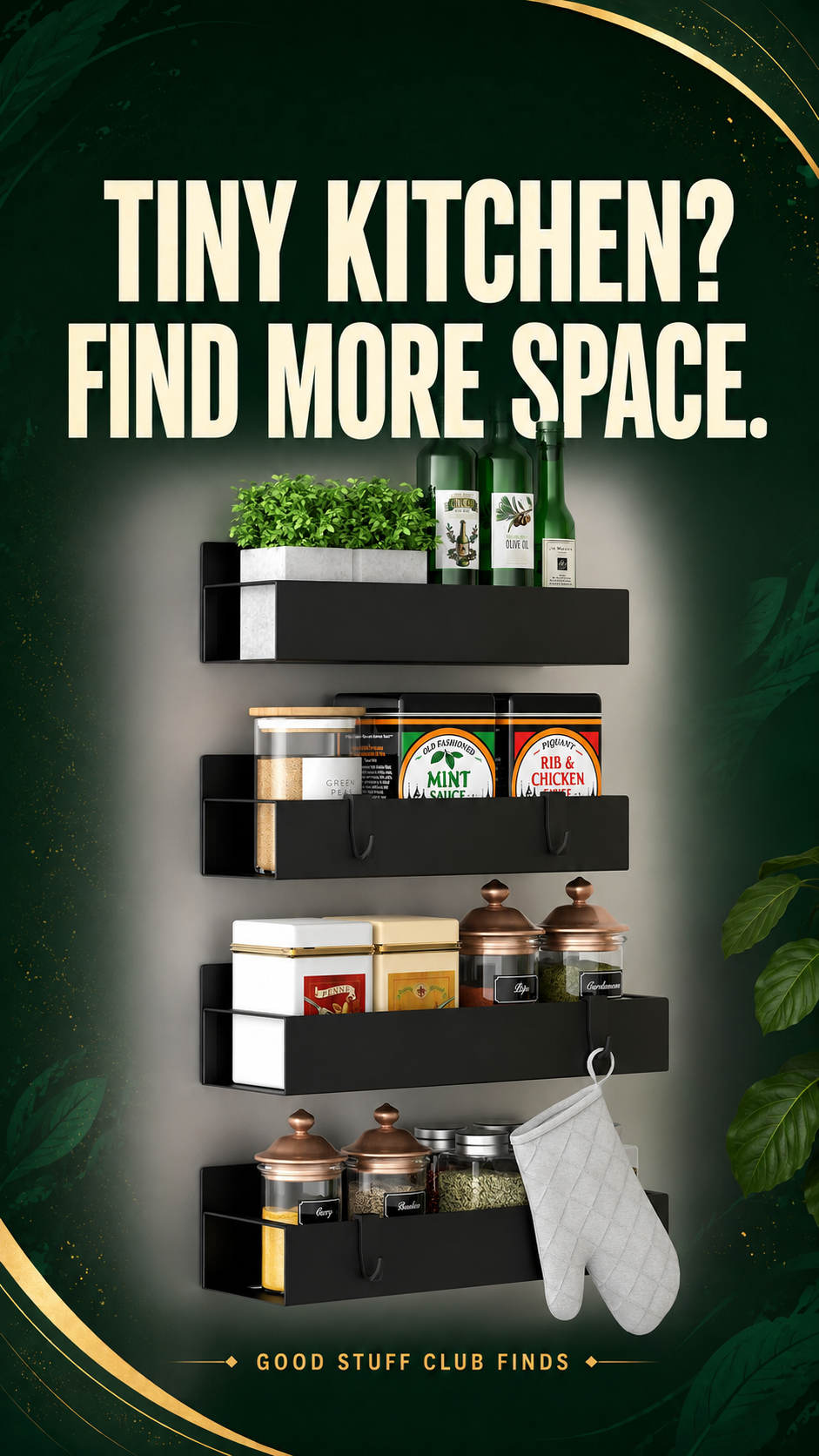 HuggieGems Magnetic Racks — advertisement cover