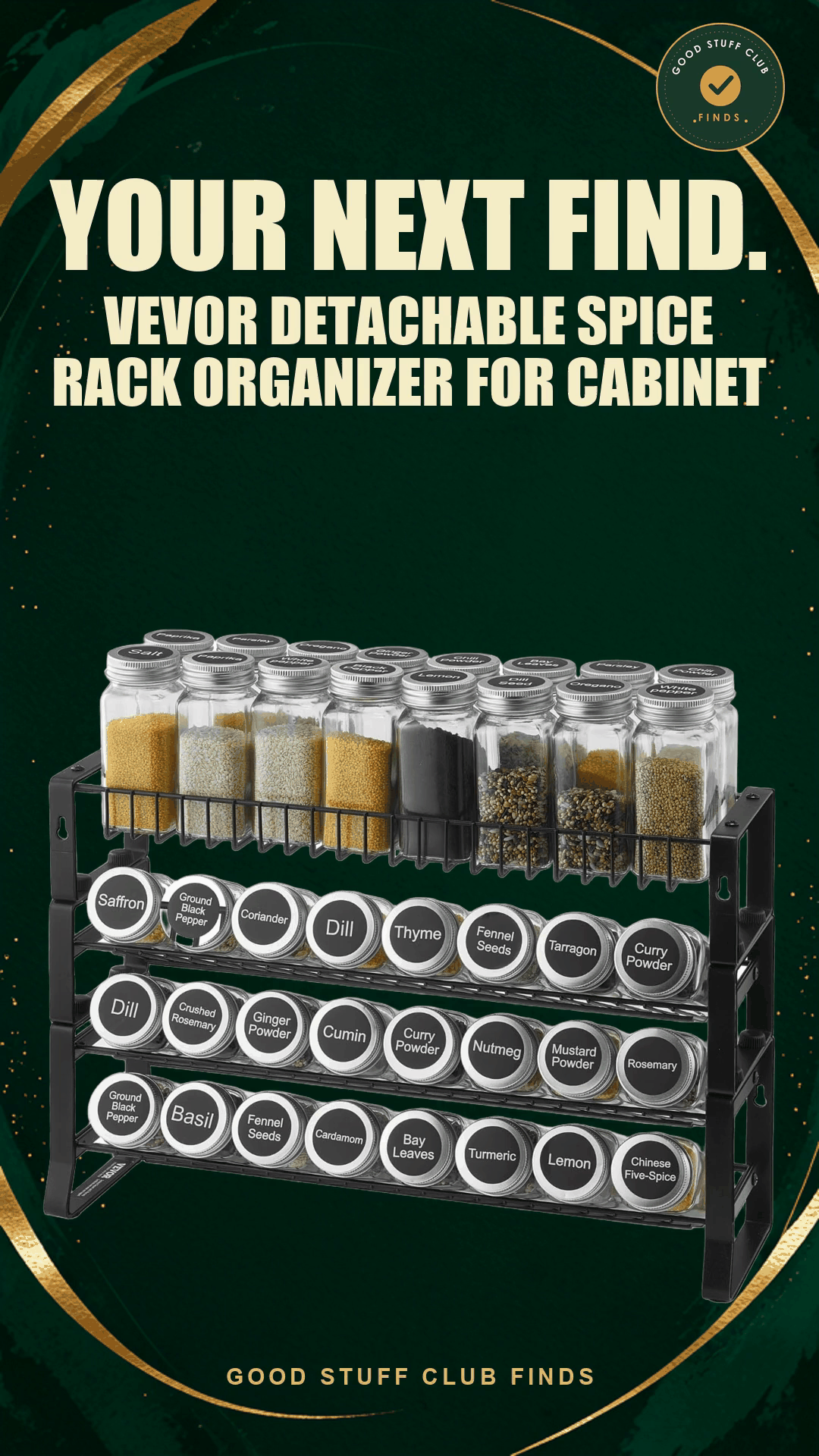 VEVOR Detachable Spice Rack — advertisement cover